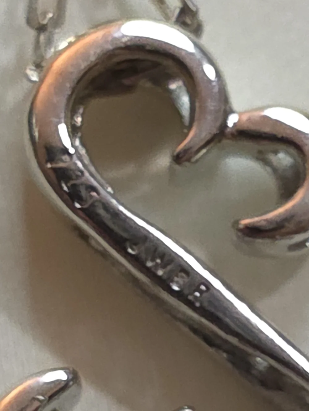 ZALES JANE SEYMOUR GENUINE DIA 925 STERLING SILVER PENDANT WITH 925 20 IN CHAIN